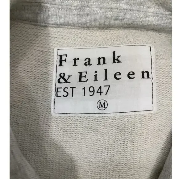 Frank & Eileen Belfast Triple Fleece Peacoat Jacket In Gray Melange Size Medium - Picture 12 of 14